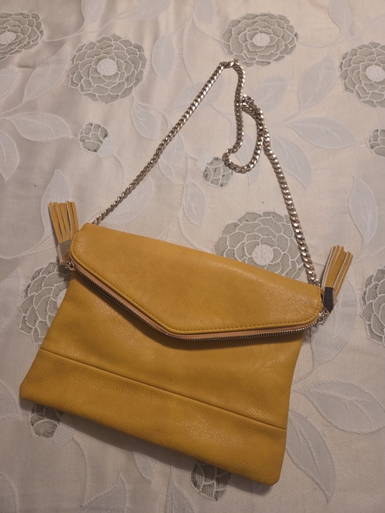 Urban Expressions Handbags - Urban Expressions Yellow Chain Strap Crossbody Bag - Women's Shoulder Purse